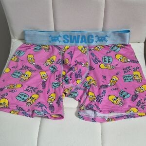 SWAG Men’s Pink Printed Boxer Briefs